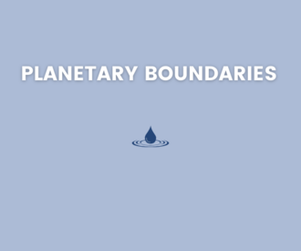 Schriftzug der Veranstaltung "Planetary Boundaries"