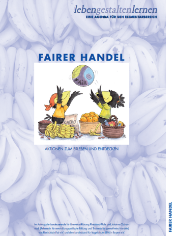 Cover des Ergänzungskapitels "Fairer Handel" zum blauen LBV-Ordner "lebengestaltenlernen - Kompetenzen fördern"