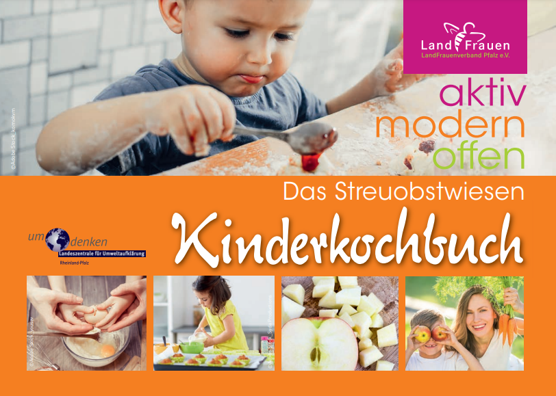 Cover der Broschüre Das Streuobstwiesen Kinderkochbuch